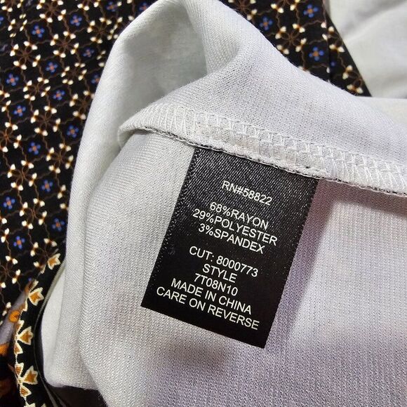 NWT MAX STUDIO MEDALLION PRINT BOHO PENCIL MIDI SKIRT SIZE L - Picture 10 of 13